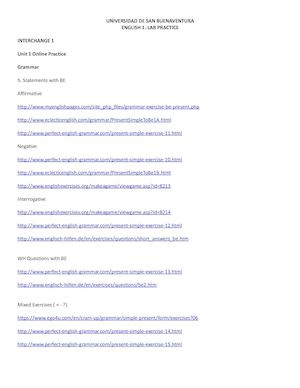 English 1 Unit 1 Lab Practice