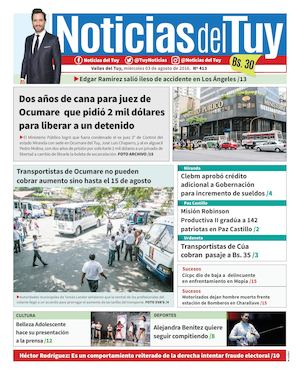 Noticias Del Tuy Edición Impresa 3 De Agosto