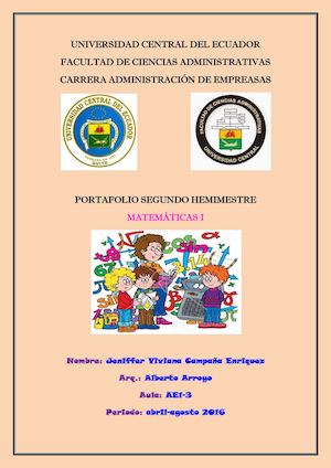 Matemáticas Segundo Hemimestre
