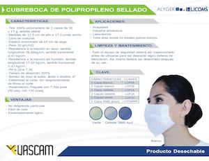 FICHA CUBREBOCAS POLIPROPILENO SELLADO VC