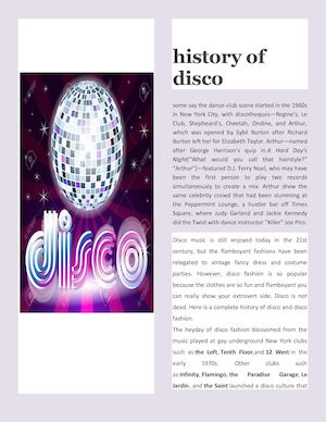 History Of Disco