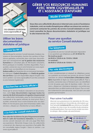 Conseil Statutaire Mode d'emploi