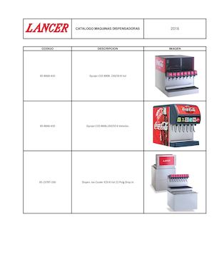 Catalogo Dispensadores Lancer Chile 2016
