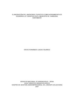 Inventario De Barbosa