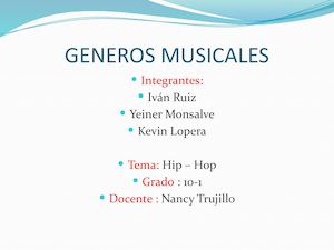 Generos Musicales