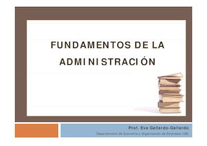 Fundamentos Administracion