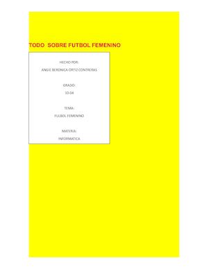 Todo Sobre El Fútbol Femenino