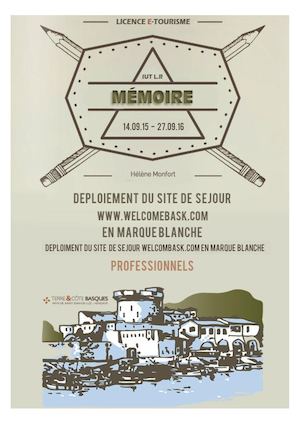 Mémoire Licence E-tourisme - Déploiement site de séjour en marque blanche