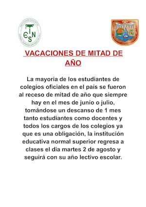 Vacaciones De Mitad De Año