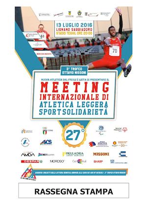 2016 Meeting Sport Solidarietà - Rassegna Stampa