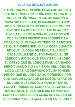 El Lobo De Ojos Azules