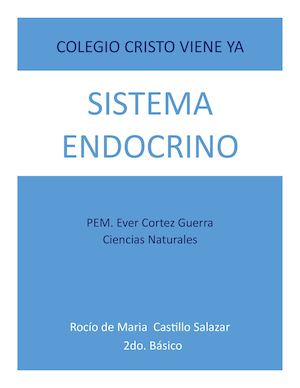 Hoja De Trabajo 2 Sistema Endocrino