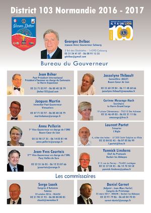 Organigramme Bat Lions Nie2016 2017