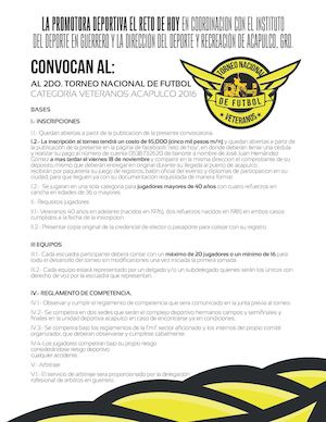 Convocatoria Veteranos
