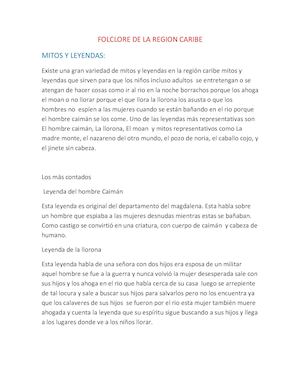 Folclore De La Region Caribe