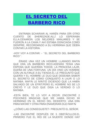 EL SECRETO DEL BARBERO RICO REMODELADO - MANUEL Y LUIS