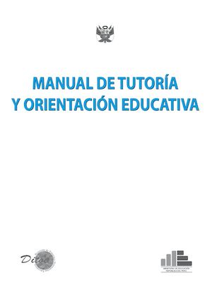 Manual De Tutoria Y Orientación Educativa