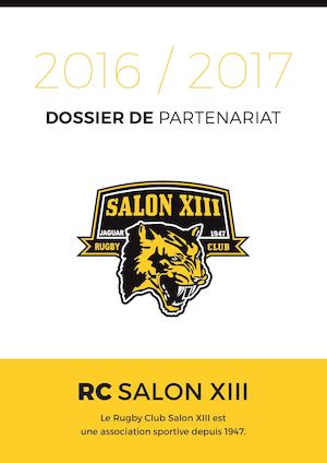 Dossier Partenariat - Rugby Club Salon XIII
