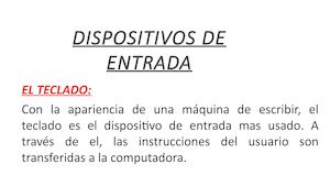 Dispositivos De Entrada