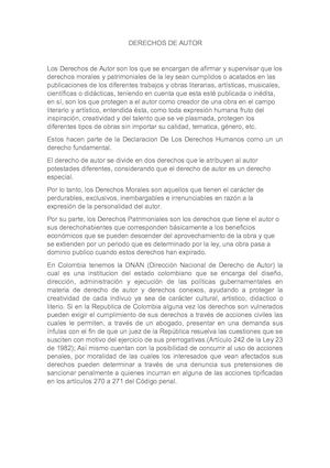 Derechos De Autor
