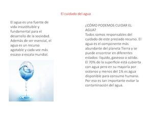 importancia del agua