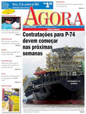 Jornal Agora - Edição 11521 - 12 de Agosto de 2016