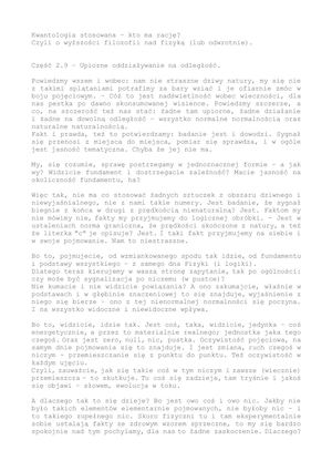 Kwantologia 2 9 - Upiorne Oddziaływanie Na Odległość..
