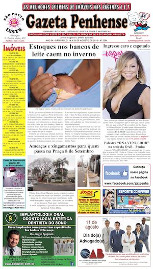 Gazeta Penhense - edição 2284 - 14 a 20.08.16