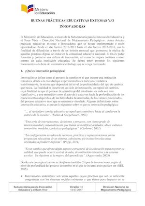 Buenas Practicas Educativas