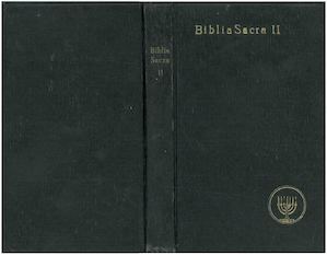 Biblia Sacra secundum Vulgatam Clementina: Vetus Testamentum 2 Hetzenauer Michael, 1922
