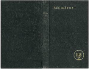 Biblia Sacra secundum Vulgatam Clementina: Vetus Testamentum 1 Hetzenauer Michael, 1922