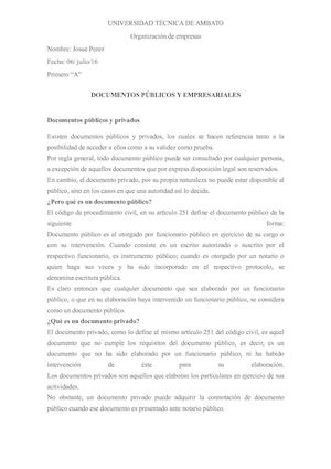 Documentos Administrativos