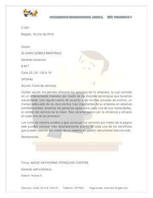 Carta Comercial Bloque Extremo