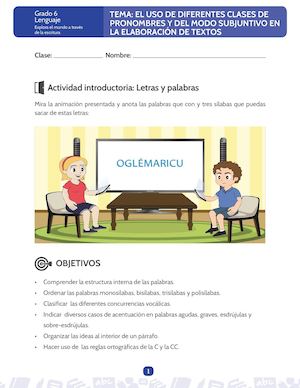 Actividades de gramatica