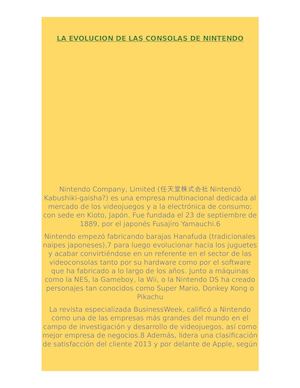 La Evolucion De Las Consolas De Nintendo