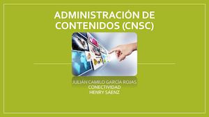 Administración De Contenidos (Cnsc)