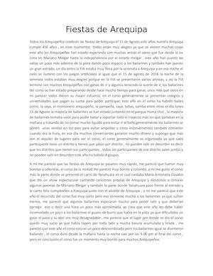 Fiestas De Arequipa