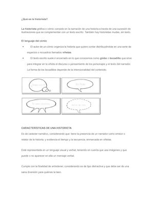 Qué Es La Historieta