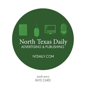2016-2017 UNT's North Texas Daily Rate Card 2.0