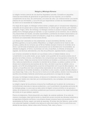 Religión Y Mitología Romana