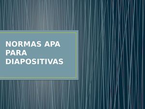 Normas Apa Para Diapositivas