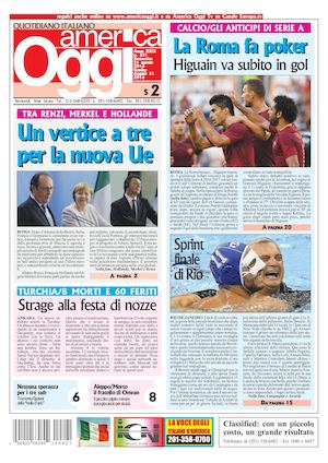 America Oggi 21 Agosto 2016