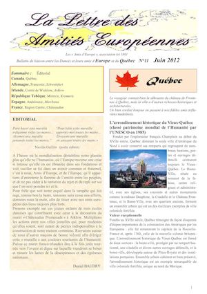 Lettre Juin 2012