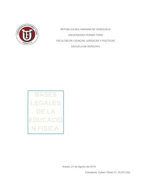 Bases Legales De Educacion Fisica