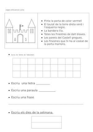 Llegeix Amb Atenció I Pinta P5 Lligada