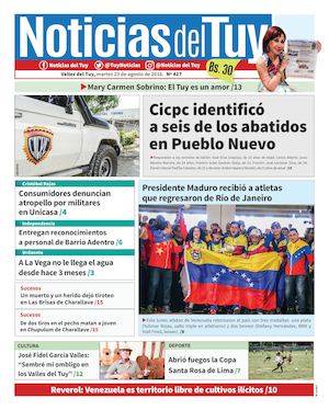 Noticias Del Tuy Edición Impresa 23 De Agosto