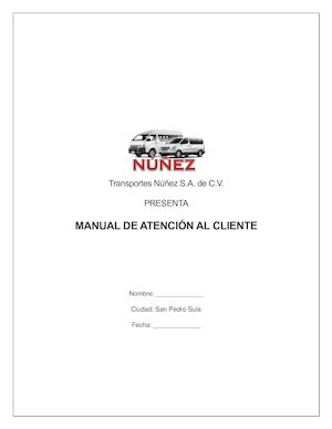 Transportes Núñez Manual Ac