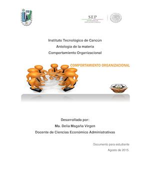 Antologia De Comport Org Estudiante