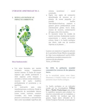 2 1 Huella Ecológica E Impacto Ambiental