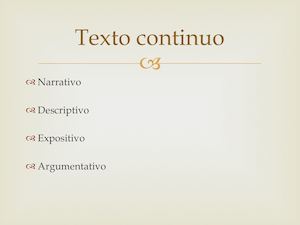 Texto Continuo